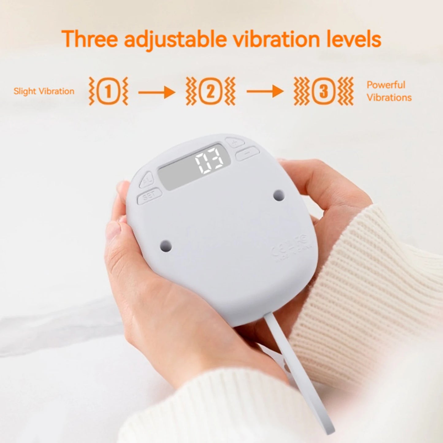 Silent Vibrating Alarm Clock — 3 Modes, LED Display, for Deaf & Heavy Sleepers
