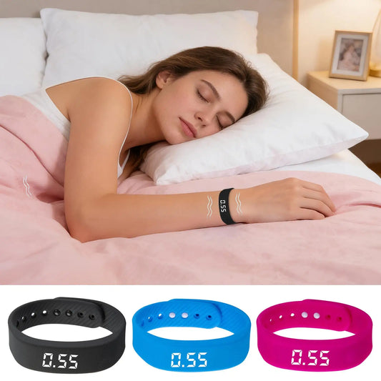 Vibrating Wrist Alarm Clock — Silent Wake-Up for Heavy Sleepers & Deaf Users