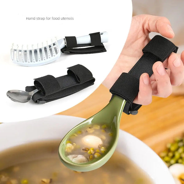 Ergonomic Adaptive Cutlery Holder — Non-Slip Grip Aid