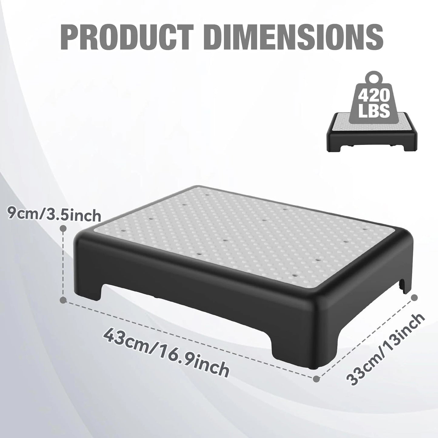 Non-Slip Mobility Step Stool — Portable, Indoor & Outdoor