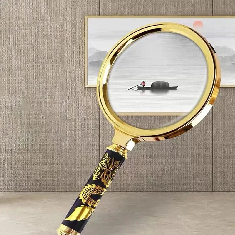 Handheld Magnifying Glass — 6X–8X Zoom for Reading & Detail Work