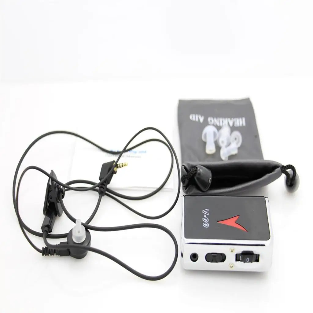 Pocket Hearing Aid — High Power Adjustable Tone Sound Amplifier