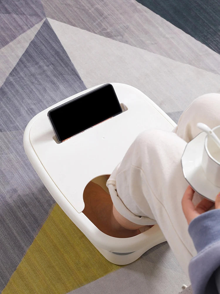 Foldable Foot Bath Bucket — Spa Soak & Massage Basin