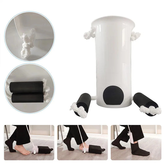 No-Bend Sock Aid Tool — Easy On & Off Dressing Helper, U-Shape Design