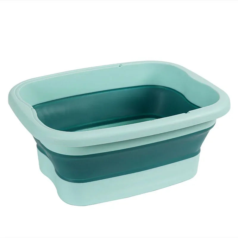 Foldable Foot Bath Bucket — Spa Soak & Massage Basin