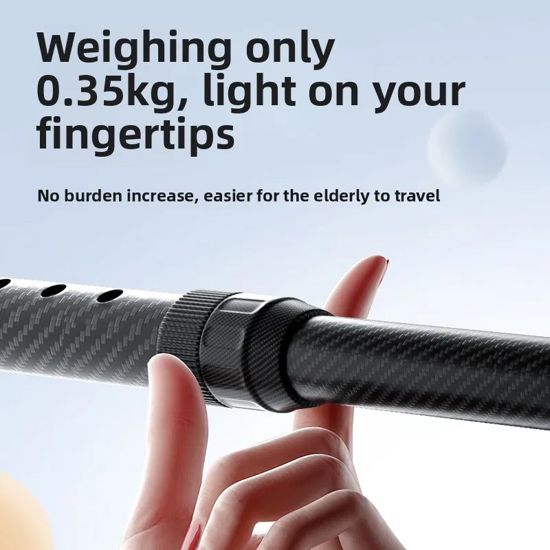 Carbon Fibre Folding Forearm Crutches — Lightweight, Adjustable, Shock-Absorbing