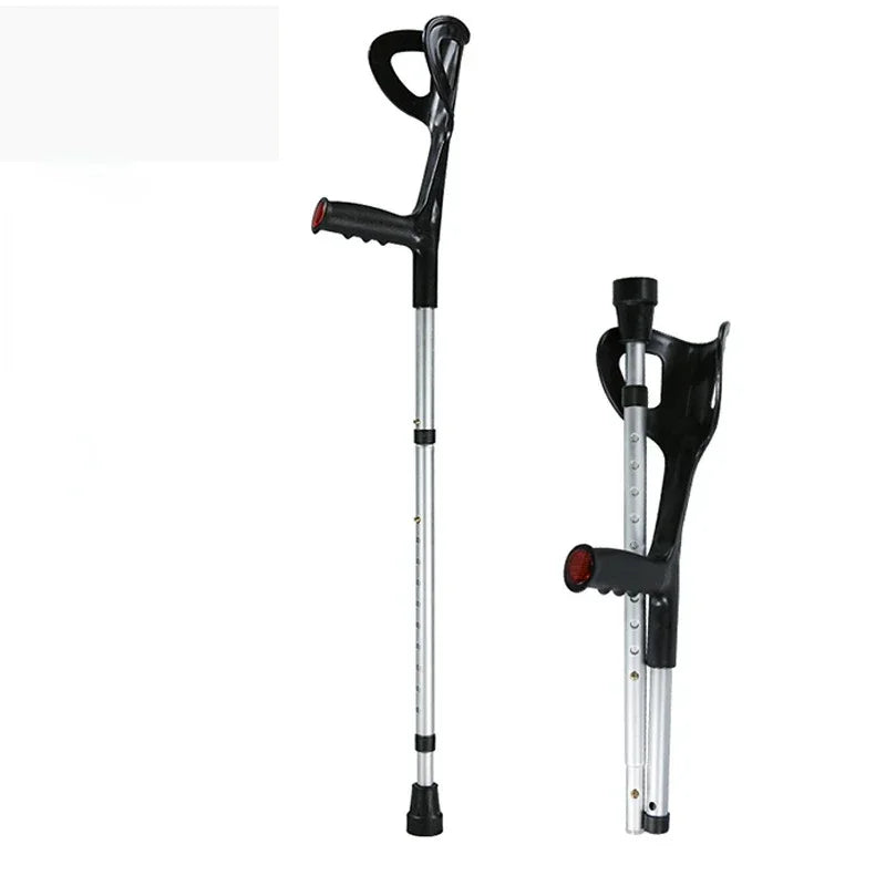 Forearm Crutches with Anti-Slip Cuffs — Adjustable, Adult Use