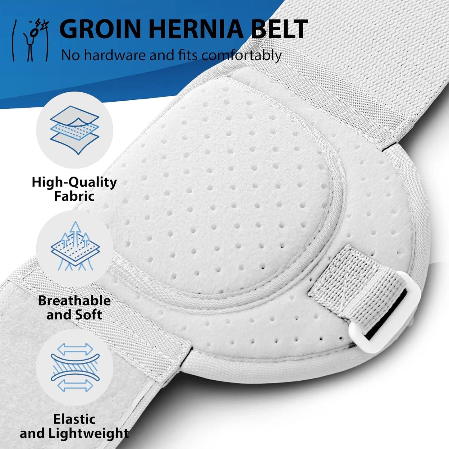 Adjustable Inguinal Hernia Support Belt — Post-Surgery & Daily Comfort
