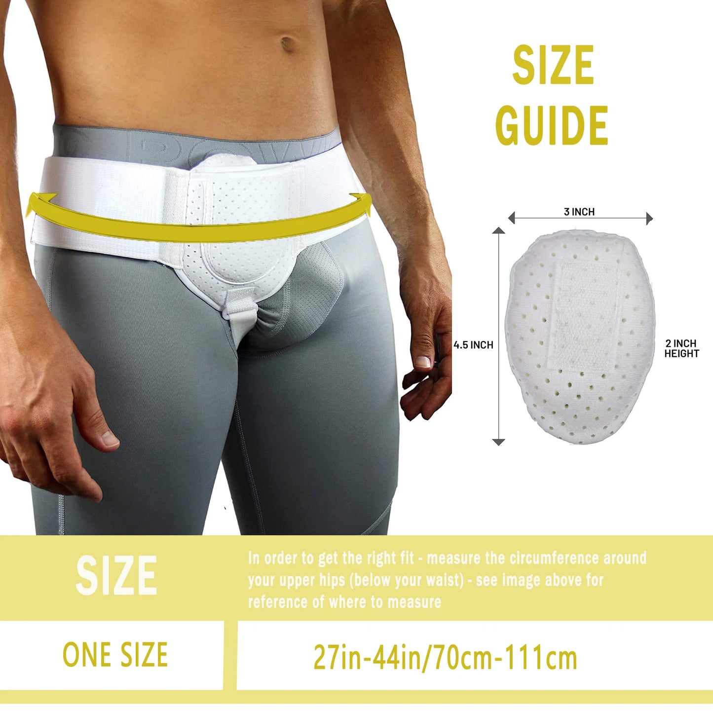 Adjustable Inguinal Hernia Support Belt — Post-Surgery & Daily Comfort
