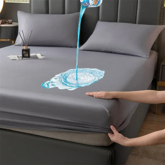 Waterproof Mattress Protector — Breathable Fitted Sheet Style