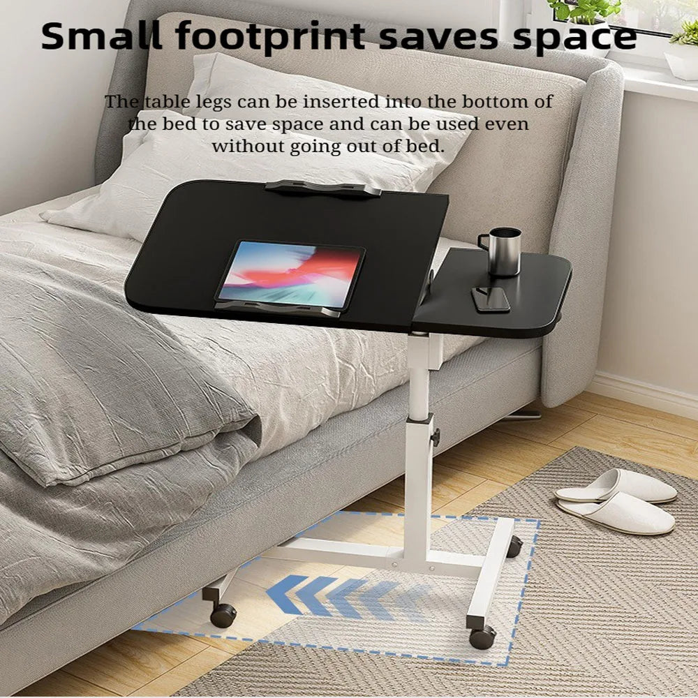 Adjustable Overbed Table — Foldable Laptop & Breakfast Tray