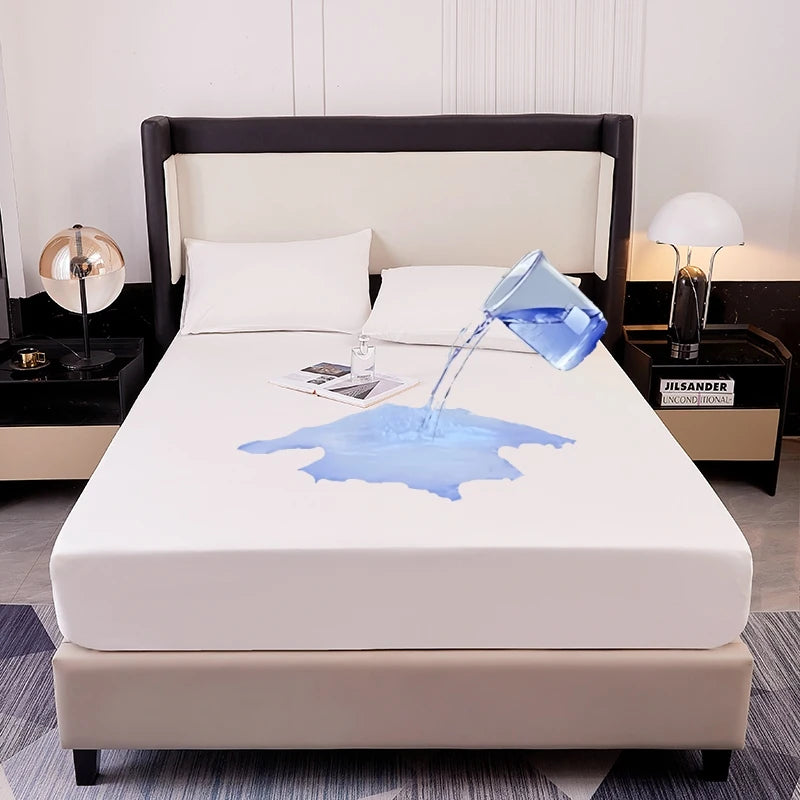 Waterproof Mattress Protector — Breathable Fitted Sheet Style