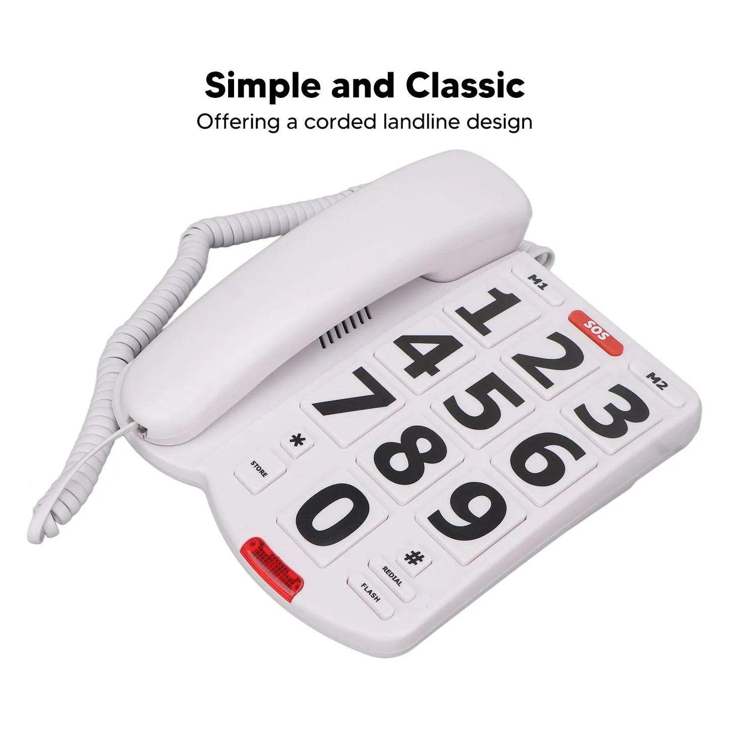 Big Button Landline Phone — Loud, Clear & Easy to Use