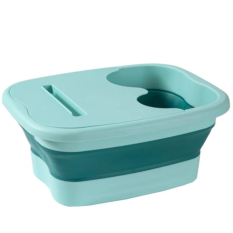 Foldable Foot Bath Bucket — Spa Soak & Massage Basin