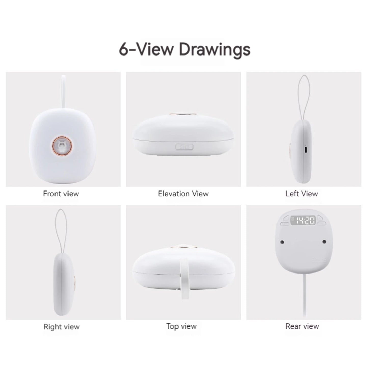 Silent Vibrating Alarm Clock — 3 Modes, LED Display, for Deaf & Heavy Sleepers