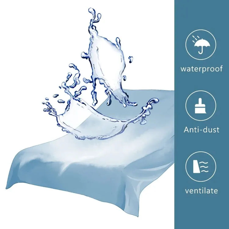 Waterproof Fitted Sheet Bedding Cover Bed Cloth Solid Color Mattress Cover Bed Protector Cover for Bedroom Guest Room