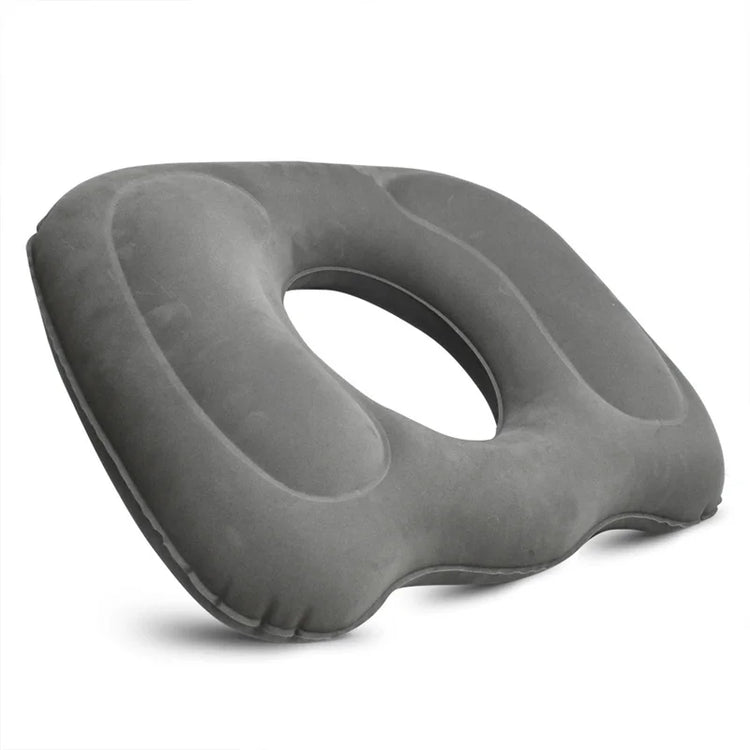Inflatable Donut Seat Cushion — Adjustable Firmness