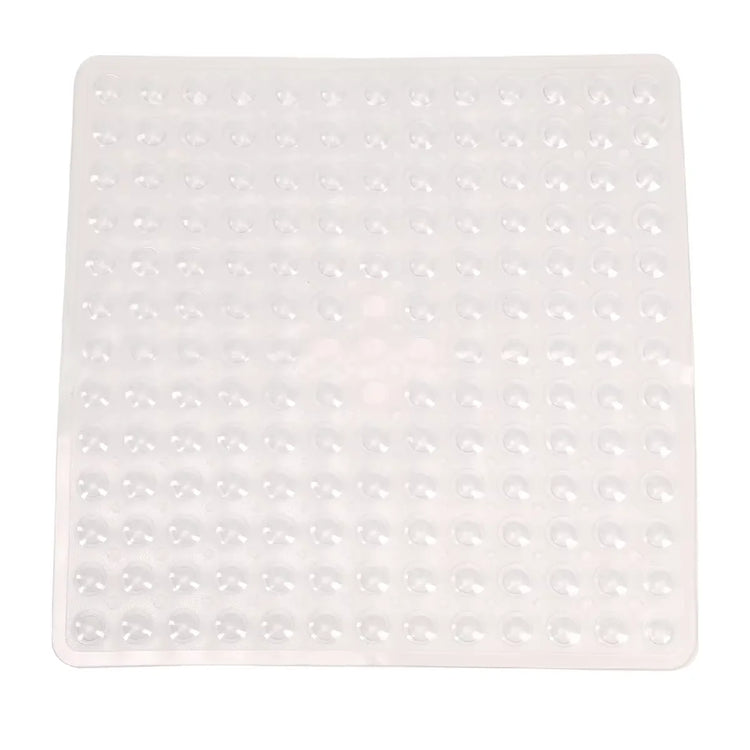 Square Bath Mat, Non-Slip Bath Mat with Suction Cups, Bath Mat, Drainage Holes, Machine Washable
