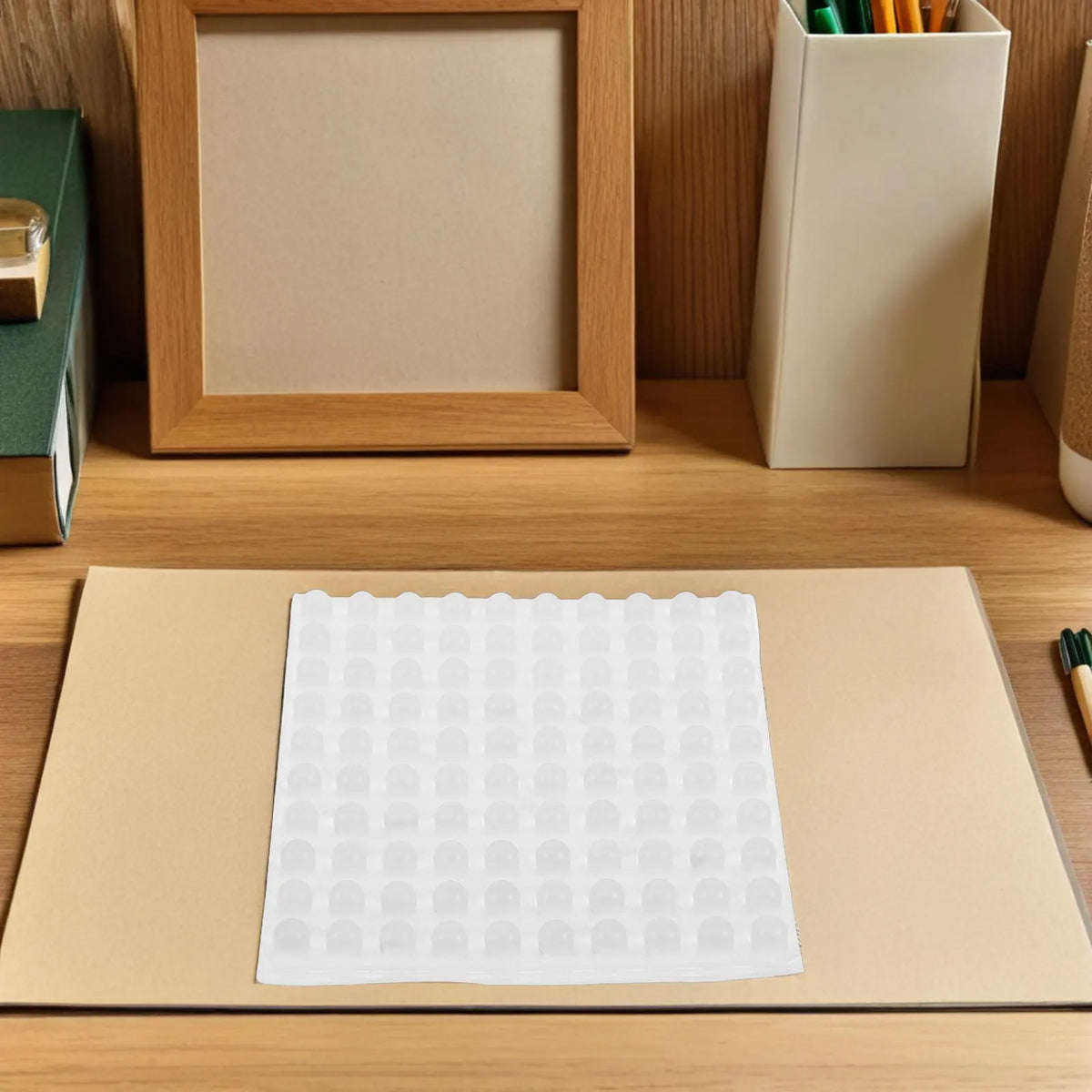 100Pcs Silicone Braille Tactile Dots Self Adhesive Clear Bump Dots Low Vision Assistive Gadgets for Remote Controls Appliances