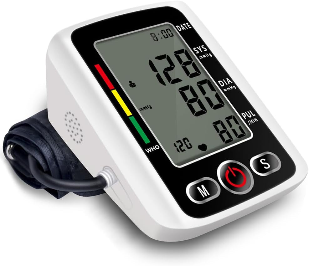 Blood Pressure Machine, Blood Pressure Monitors with Dual User Mode 2 X 99 Memories, Upper Arm Blood Pressure Monitors, Blood Pressure Machine for Home Use (Cuff 22-32Cm)