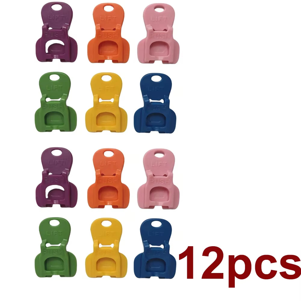 6/12/18Pcs Color Beverage Can Opener with Protective Cover Plastic Tab Can Openers Reusable Easy Can Opener Kitchen Tool