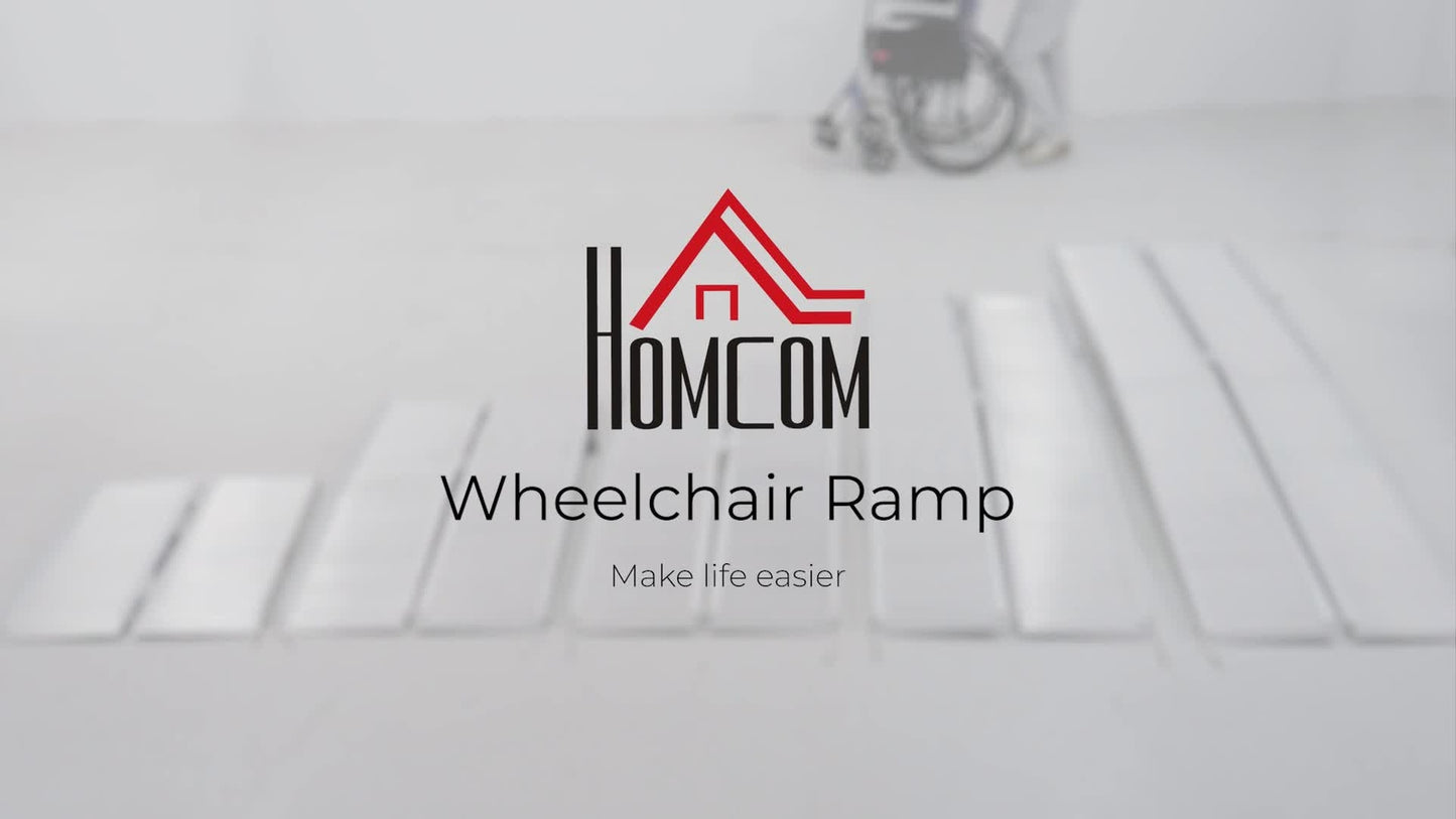 183 X 72 Cm Folding Wheelchair Ramp Aluminum Medical Mobility Threshold