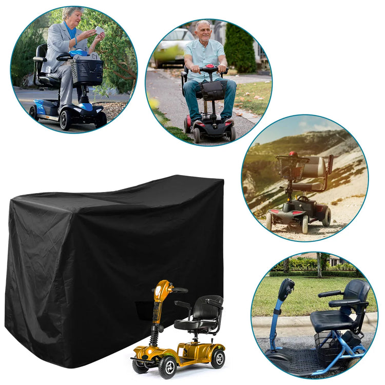 Mobility Scooter Cover Motorcycle Cover Waterproof Wheelchair Storage Outdoor Indoor Rain Protector from Dust Dirt Snow Sun Rays