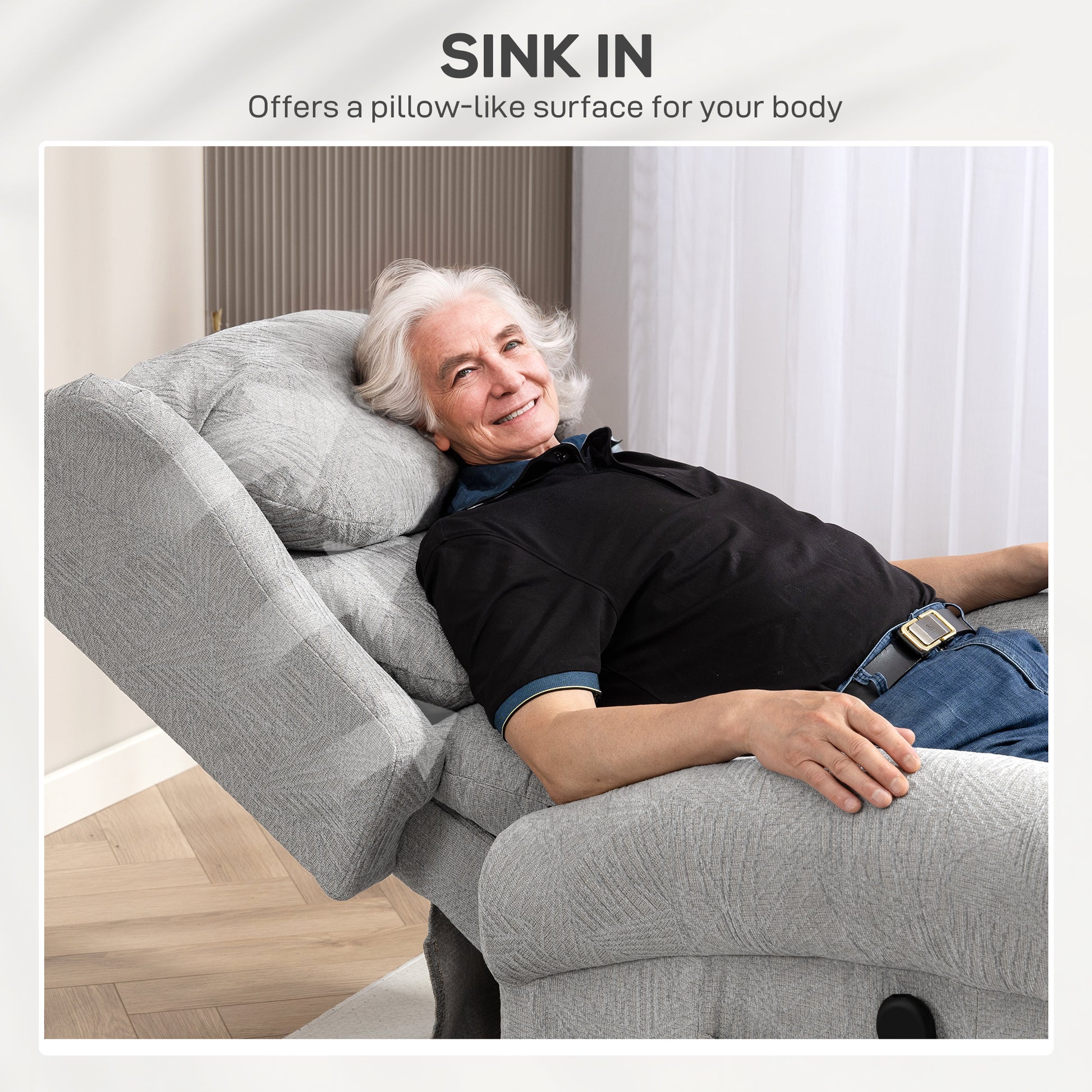 Power Lift Recliner Chair with Remote Control for Elderly