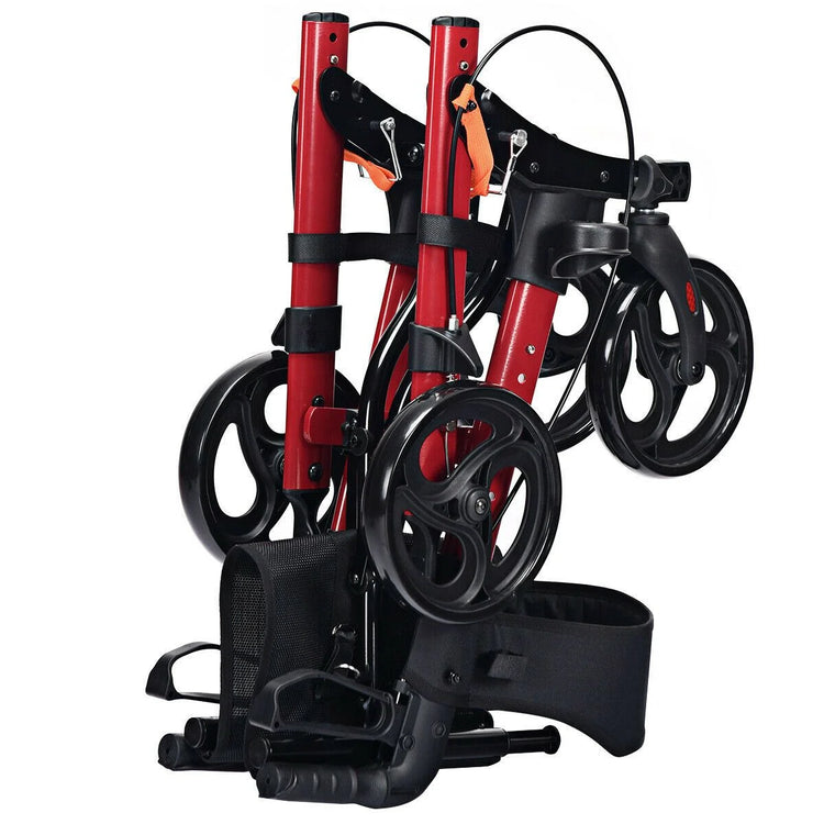 Lightweight Aluminium Folding Walking Mobility Aid with 4 Wheels