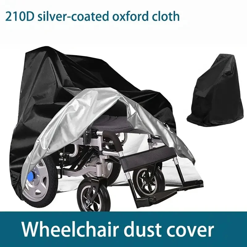 1Pcs 210D Durable Heavy-Duty Electric Wheelchair Cover - All-Weather Protection, UV Shield, Windproof, Snowproof