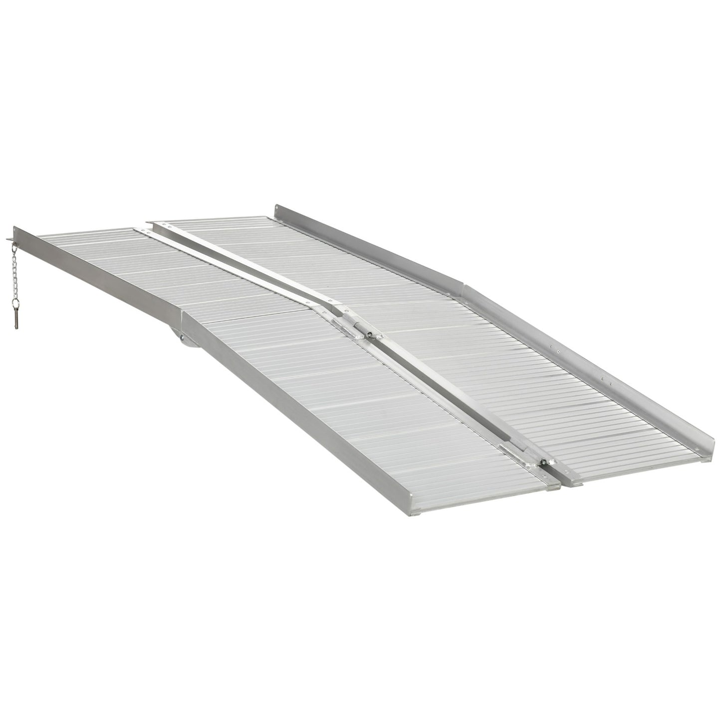 183 X 72 Cm Folding Wheelchair Ramp Aluminum Medical Mobility Threshold