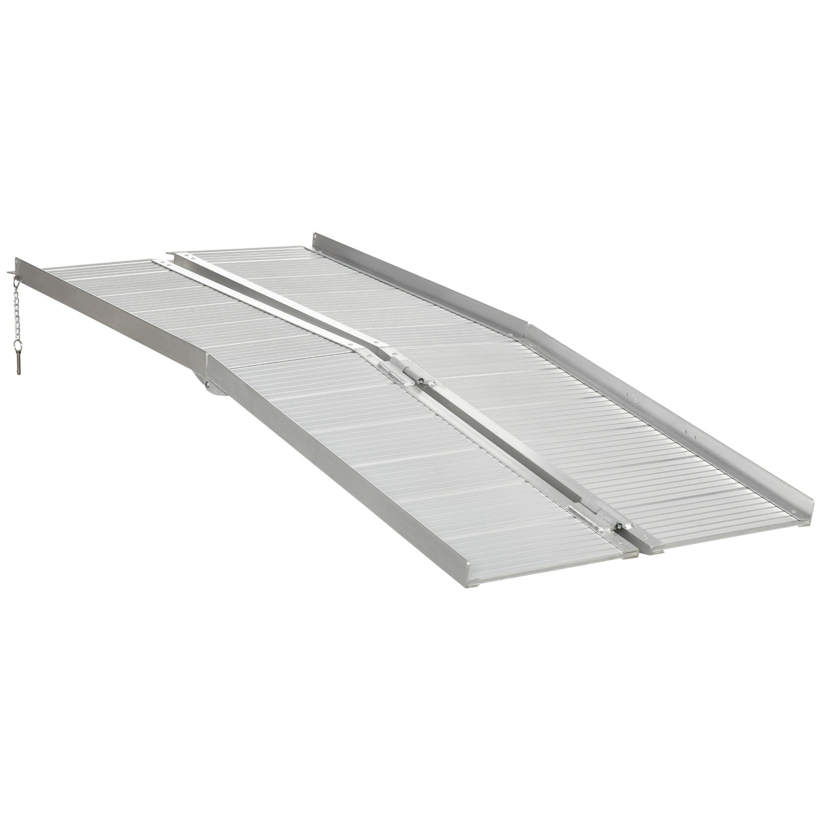 183 X 72 Cm Folding Wheelchair Ramp Aluminum Medical Mobility Threshold