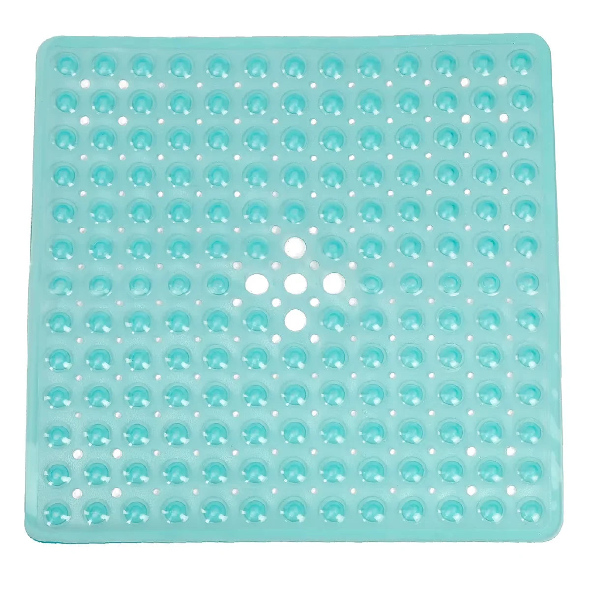 Square Bath Mat, Non-Slip Bath Mat with Suction Cups, Bath Mat, Drainage Holes, Machine Washable