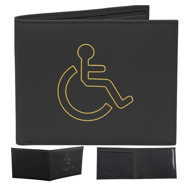 Soft Leather Disabled Blue Badge Holder with Timer Wallet – Secured Disability