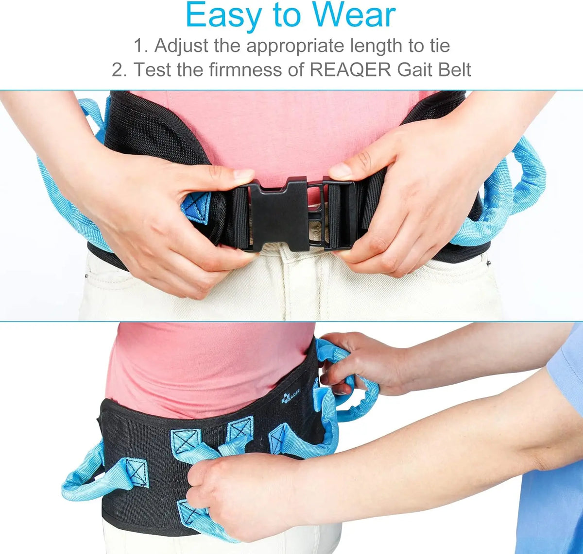 Gait Belt & Transfer Aid — Walking & Standing Assist for Carers