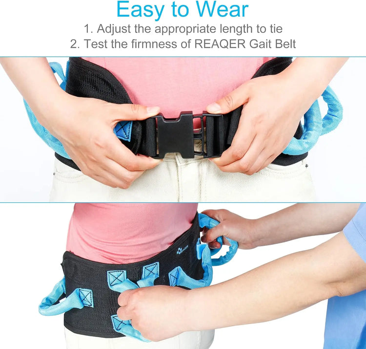Gait Belt & Transfer Aid — Walking & Standing Assist for Carers