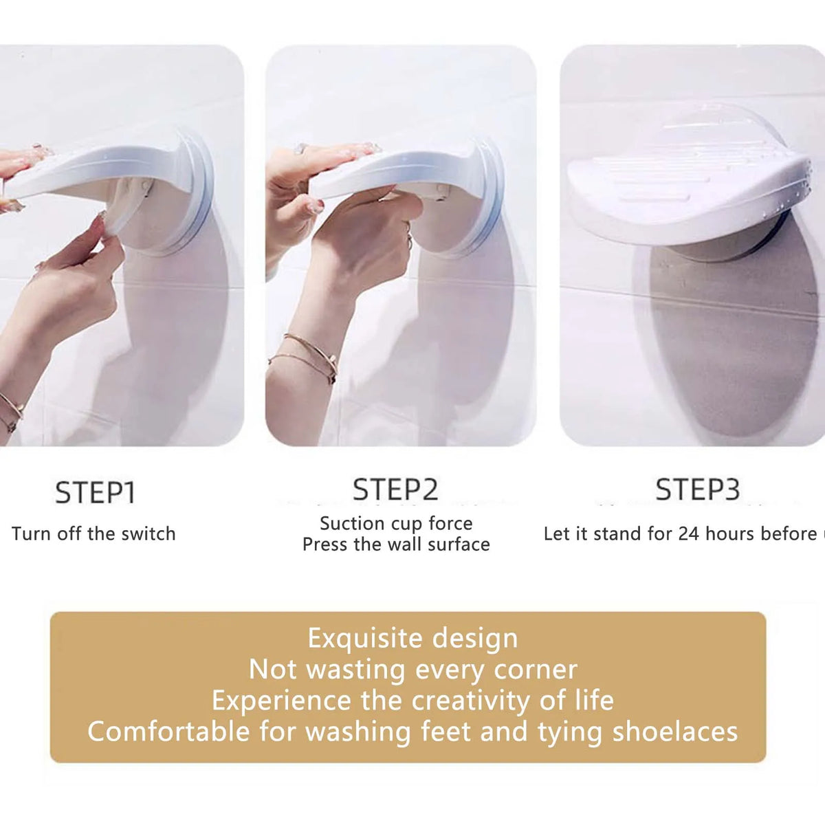 Bathroom Shower Foot Mat Lightweight Home Accessories Foot Rest Suitable for Cutting Nails Brushing Shoes Pedal Bath Rug Safety