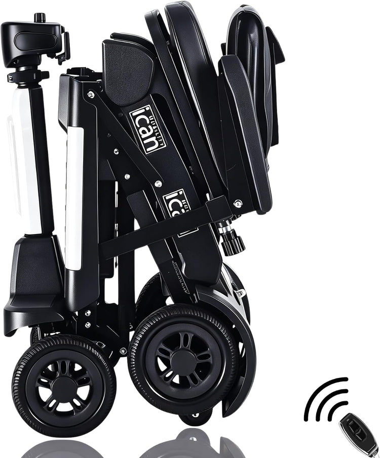 Easyfold X-12 2026 Automatic Folding Mobility Scooter – Lightweight 22Kg and Battery, Automatic Fold, Long Range, LED Display – Portable Mobility Scooter, Class 2, UK Regulated (White)