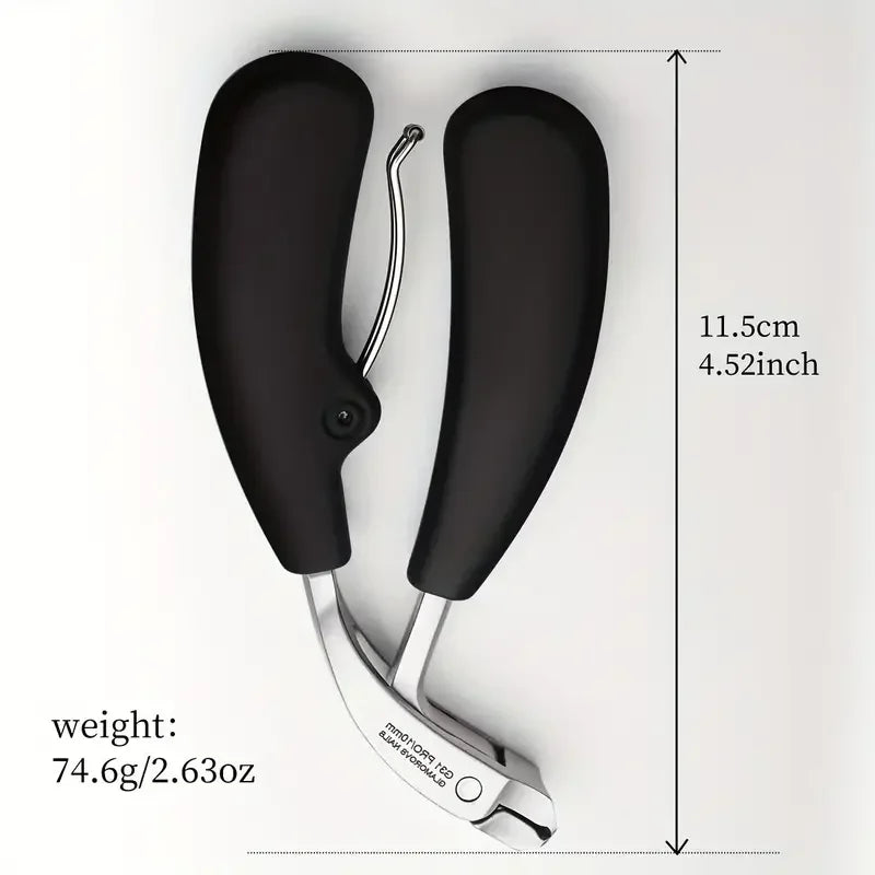 Heavy-Duty Nail Clippers Prevent Splashing Wide Fingernail Clipper Thick Hard Toenail Cutter Arc Blade Manicure Scissor Tools