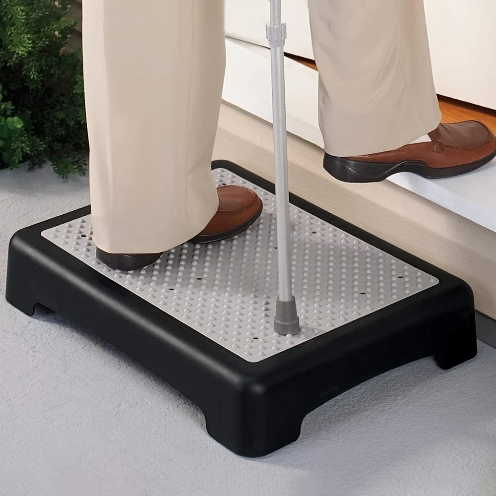 1Pc Mobility One Step Stool, Heavy Duty Indoor Outdoor Non-Slip Small Step Platform Assistive Device for Adult Elderly