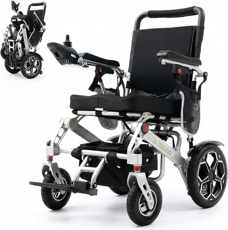 Free to Be Ultra Lightweight Folding Electric Wheelchair Aluminium