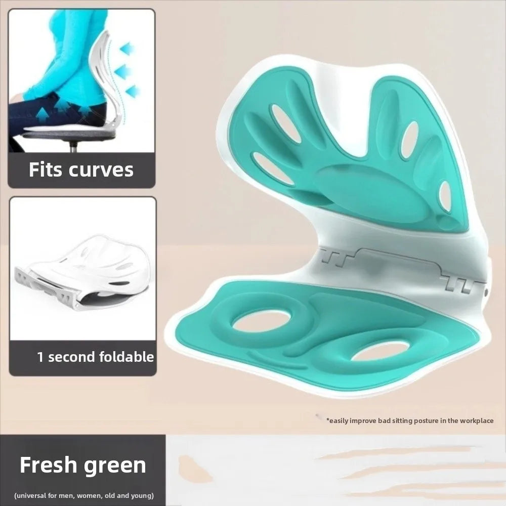 Foldable Back Support Cushion - Soft, Breathable, and Lightweight Posture Correction for Enhanced Comfort