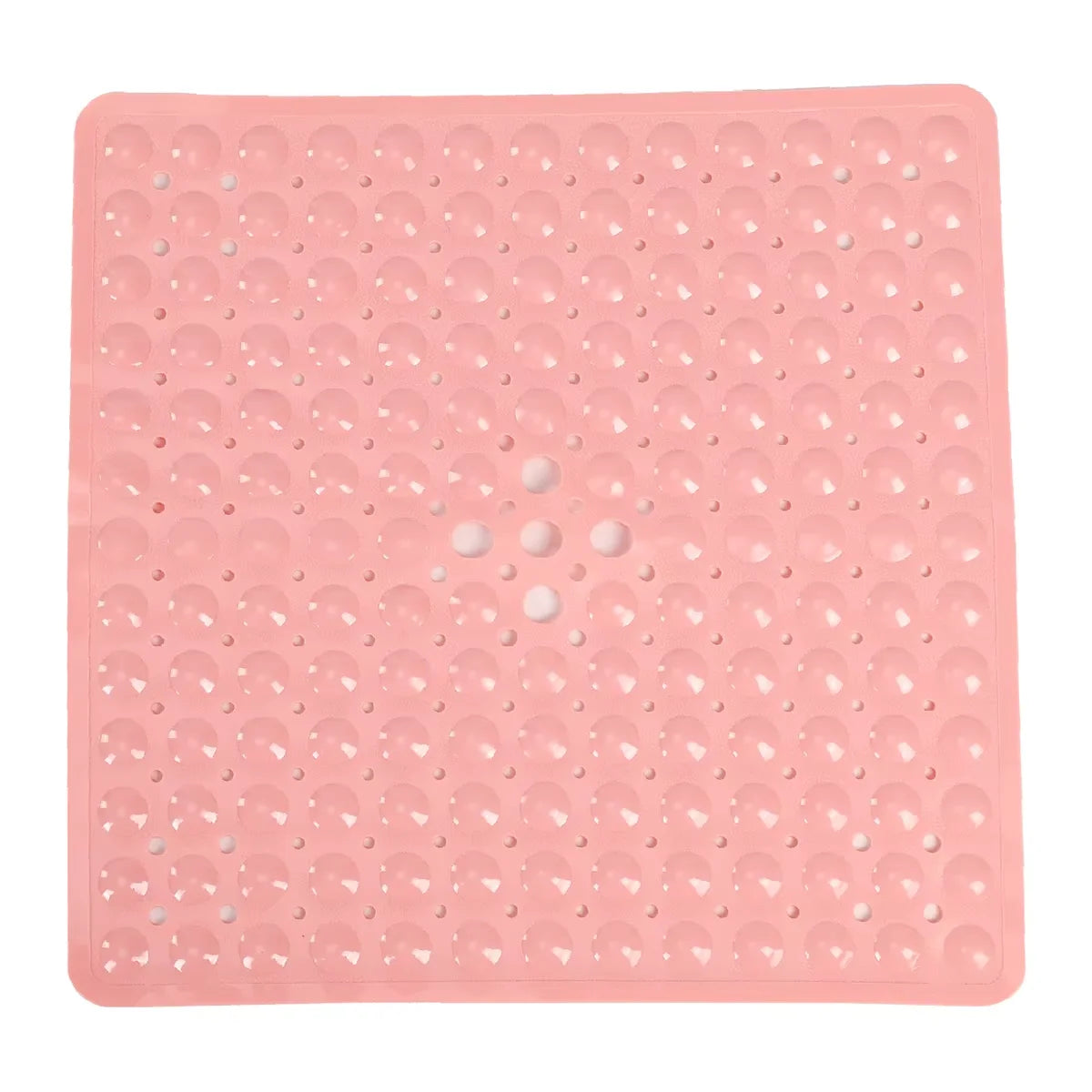 Square Bath Mat, Non-Slip Bath Mat with Suction Cups, Bath Mat, Drainage Holes, Machine Washable