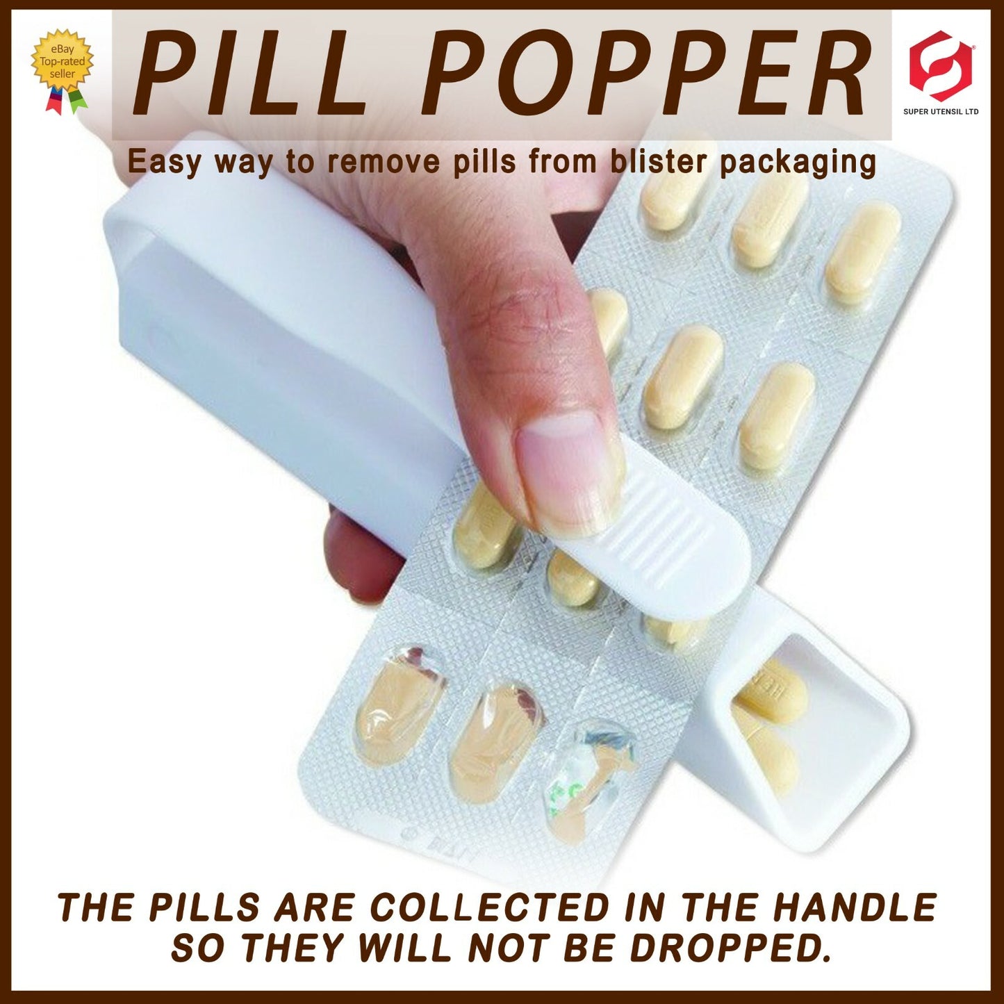 Pill Puncher Blister Pack Remover Disability Aids Tablet Popper