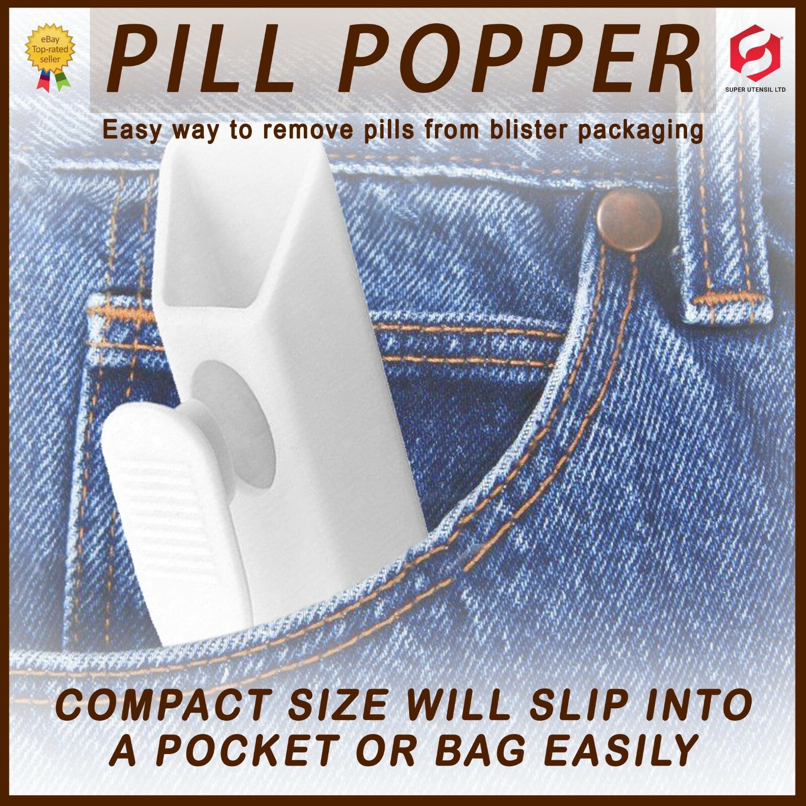 Pill Puncher Blister Pack Remover Disability Aids Tablet Popper