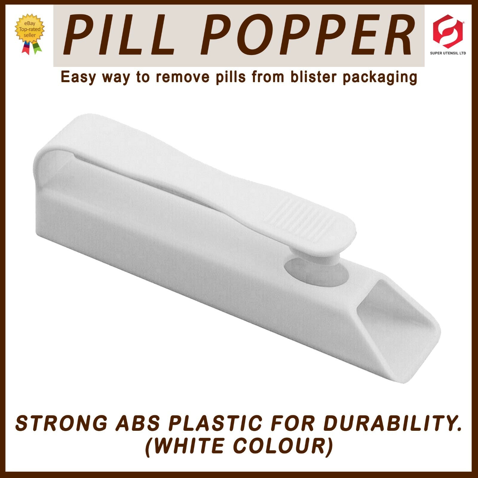 Pill Puncher Blister Pack Remover Disability Aids Tablet Popper